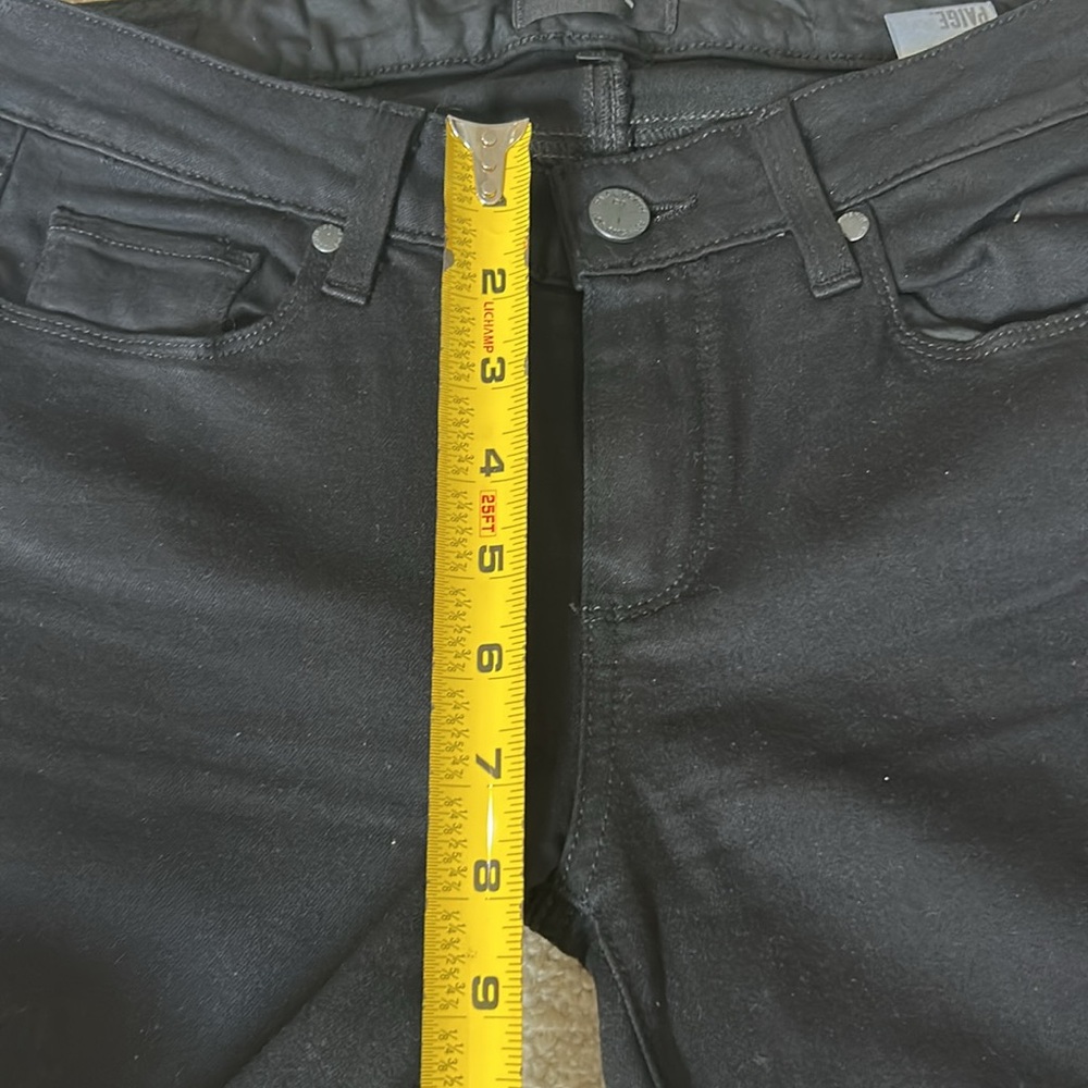 PAIGE Skyline‎ Straight black low rise jeans - Picture 10 of 12